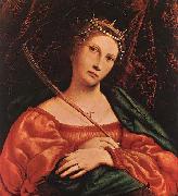 Lorenzo Lotto St Catherine of Alexandria Germany oil painting artist
